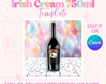 Stella Rosa Label Template Wine Label Stella Rosa Pink 750ml | Canva Template | Instant Download ...