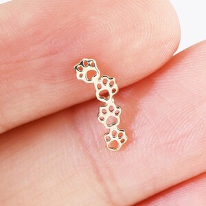 Paw Print Cartilage Etsy