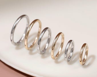 Orecchino a cerchio semplice in oro massiccio 14 carati per cartilagine, trago, elice, conchiglia, piercing al naso, orecchino a cerchio Huggie, piercing per orecchino in oro 20G 18G 16G