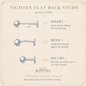14K Solid Gold Pattern Dangle Stud Earring, Dainty Drop Bullet Helix Threadless Push Back, Dangle Chain Cartilage Earlobe Piercing Jewewlry image 10