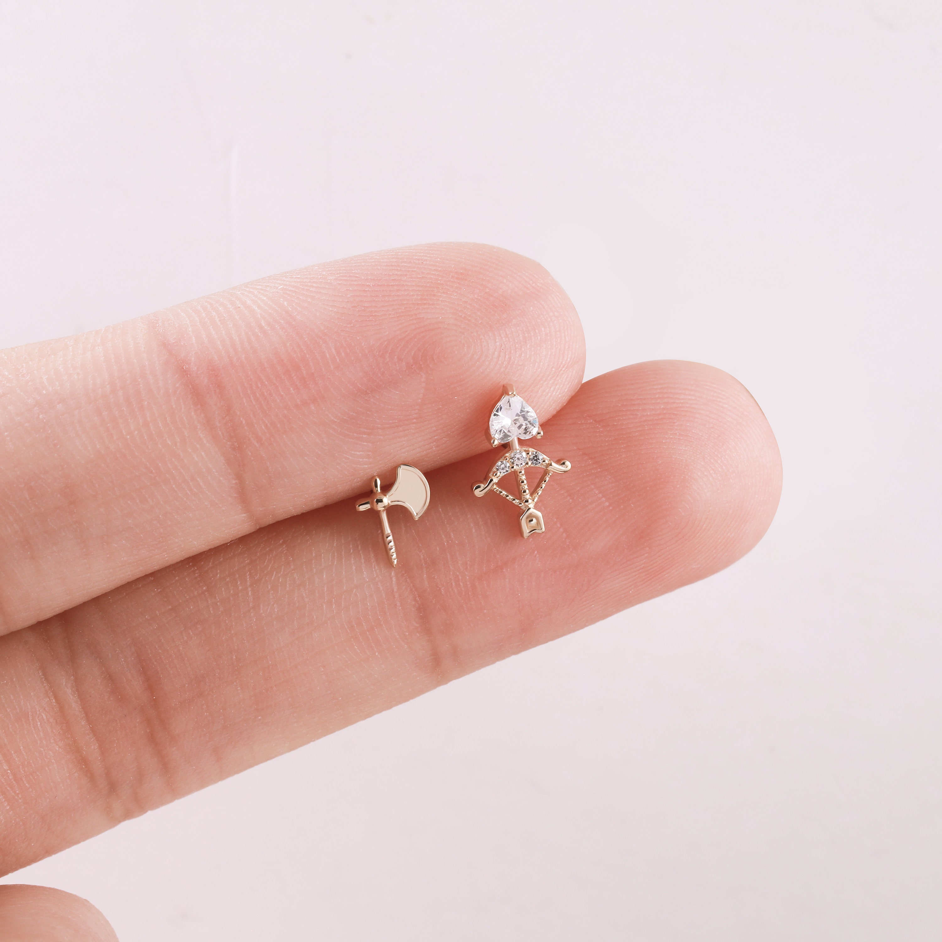 【HYERES LOR】22FW★ Cupid 14K bow dia earrings il_fullxfull.5704283582_tw9s.jpg