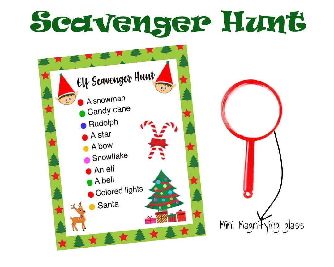 Holiday Scavenger Hunt Prop | Elf Prop Ideas | Holiday Elf Prop ...