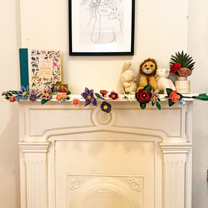 Floral Garland Art Decor, Custom Garland Decor