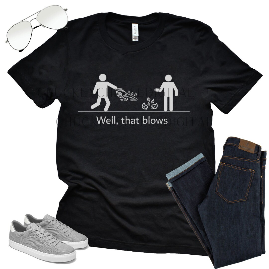 Well That Blows Leaf Blower Funny Christmas 2023 Present Joke PNG SVG