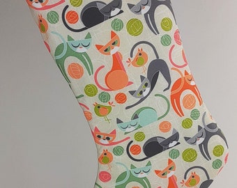 Birthday Gift Stocking with Moody Cats for Cat Moms, Cat Ladies and Cat Lovers