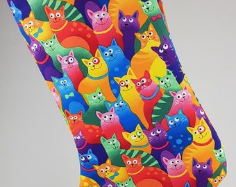 Cartoon Cats Birthday Stocking for Cat Lovers of All Ages