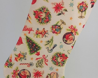 Retro Christmas Stocking