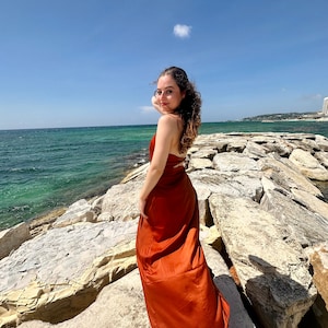 Petite Maxi Dress - Rust
