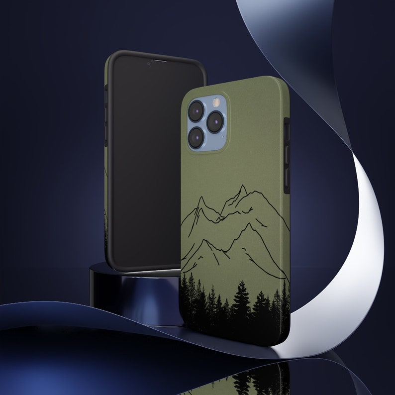 Wilderness Phone Case Tree Cases Mountain Guy Gift for Etsy