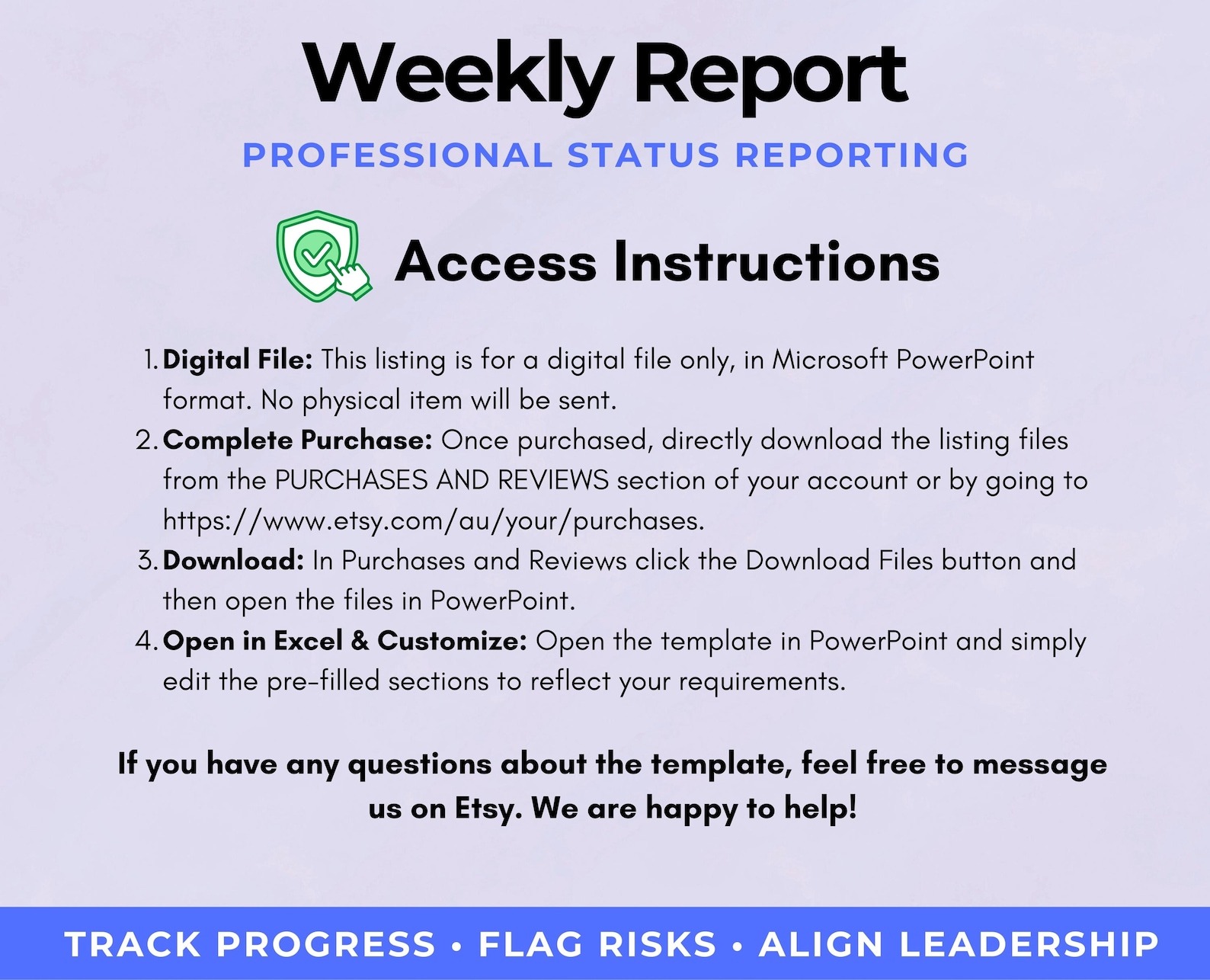 Executive Weekly Status Report Template | Powerpoint Executive Update ...