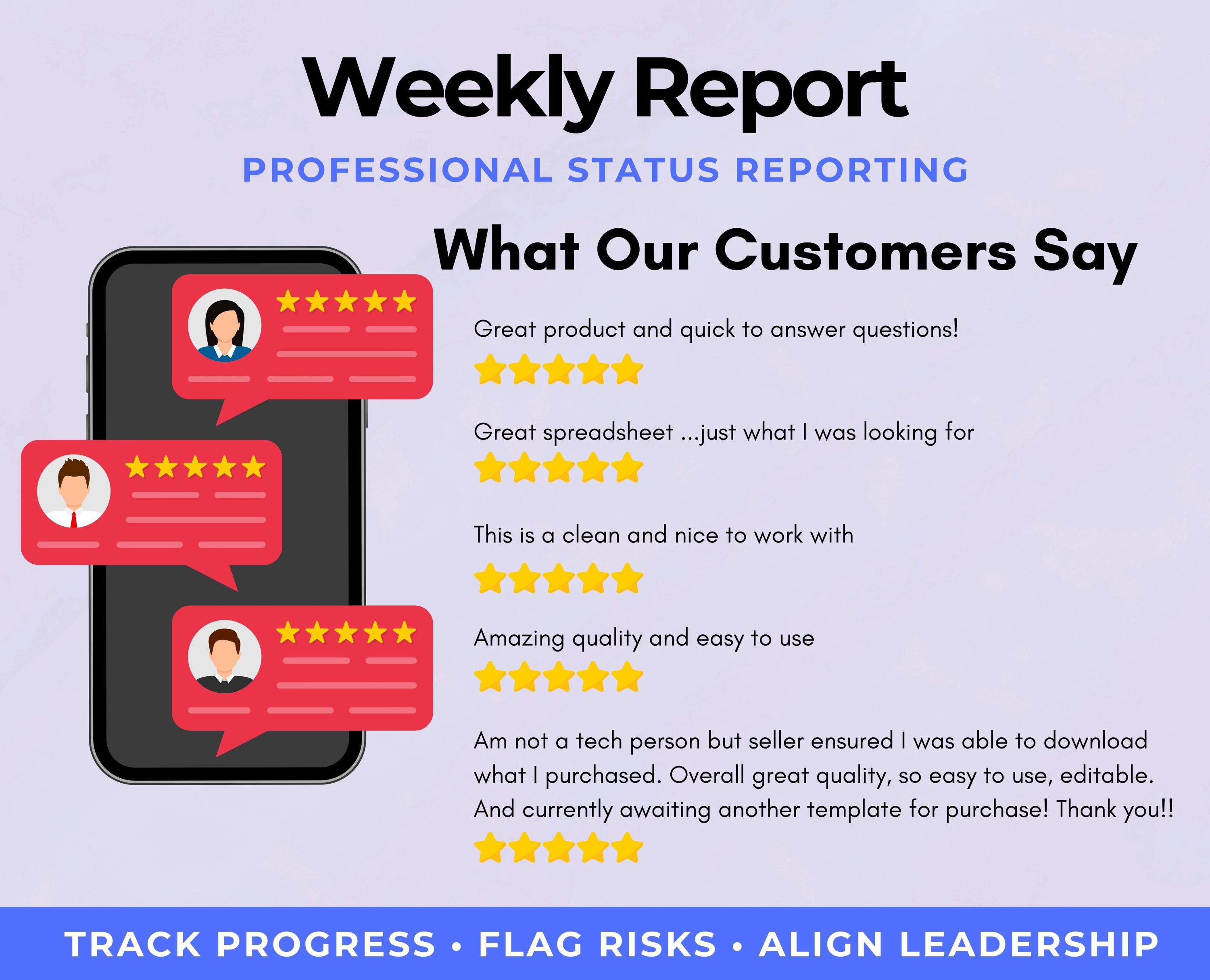 Executive Weekly Status Report Template | Powerpoint Executive Update ...