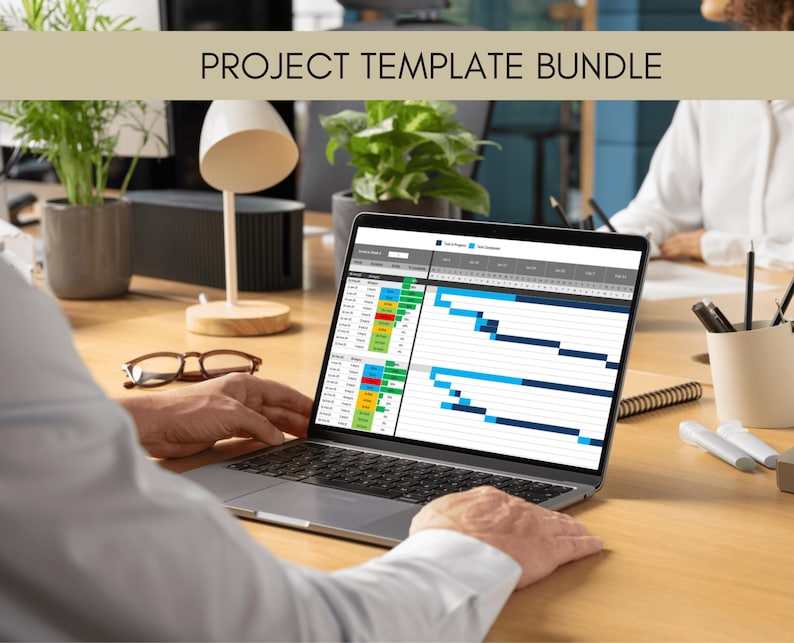 Project Management Bundle | Gantt Chart, Risk Register, Status Report ...