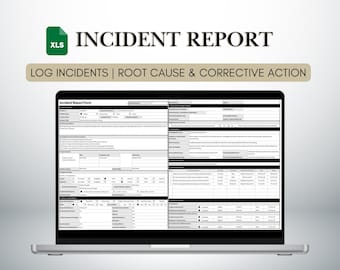 安全事故報告書テンプレート｜職場調査フォーム｜是正措置トラッカー｜危険・事故管理ツール