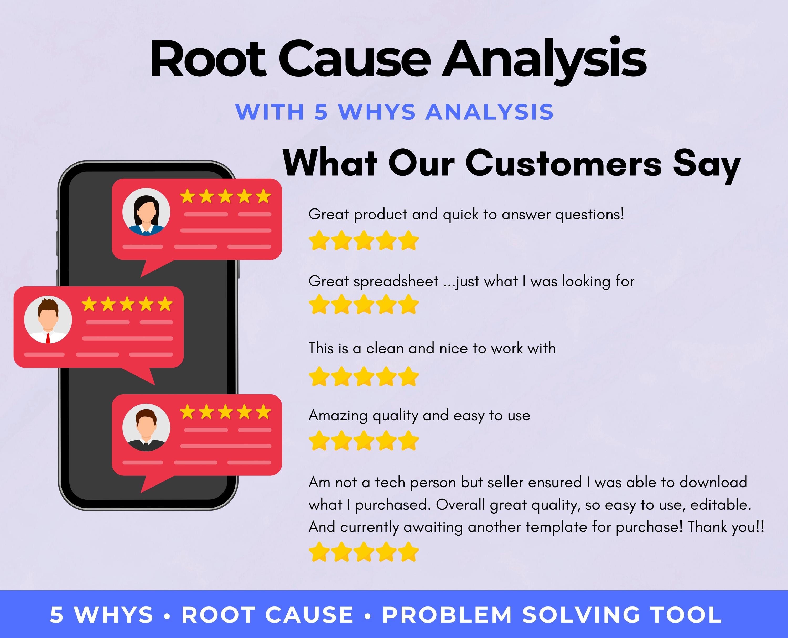 Root Cause Analysis Template | 5 Whys Template | Problem Solving Report ...