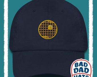 Waffle and Syrup Dad hat, Hungry Dad, Foodie, Breakfast Champion