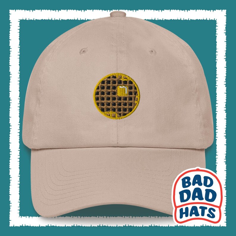 Waffle and Syrup Dad hat, Hungry Dad, Foodie, Breakfast Champion