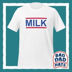 Vintage Milk T-shirt for Milk Lovers, Farmers, Dads, Husbands, and Cow Fans