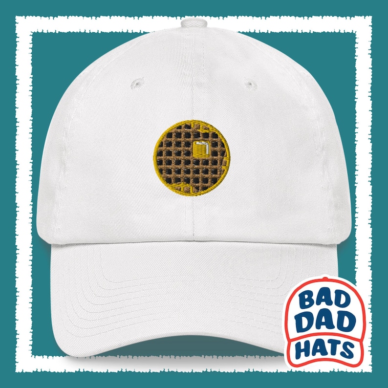 Waffle and Syrup Dad hat, Hungry Dad, Foodie, Breakfast Champion