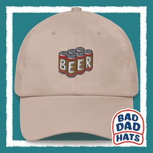 Six Pack Dad Hat, Drinking Wear, Beer Hat, Beer Me, Dad Fuel Hat