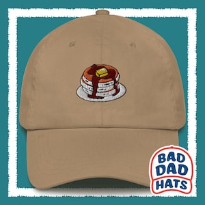 Pancake Lover Dad Hat: Embroidered Breakfast Hat