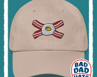 Bacon and Eggs Dad hat, Foodie, Cook, Chef, Breakfast