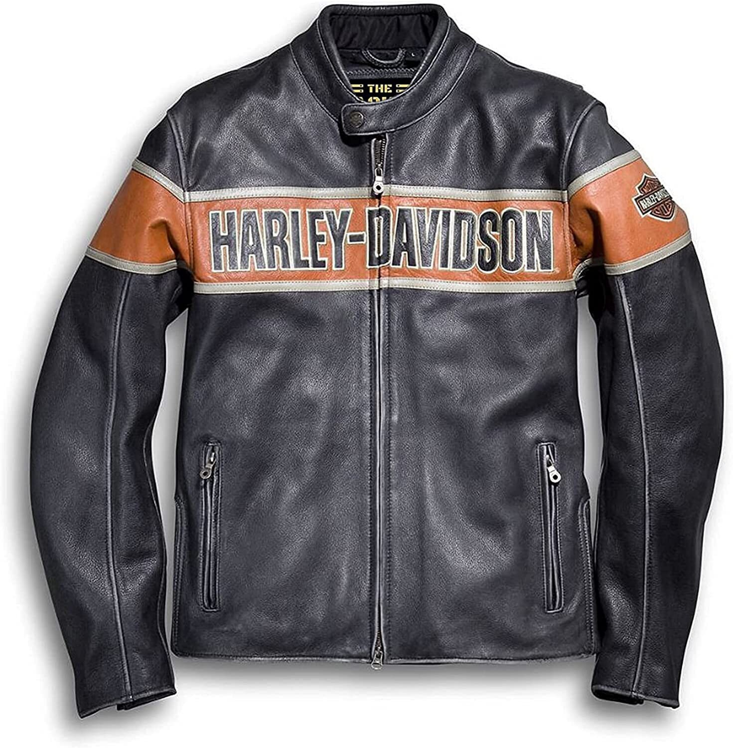 Harley davidson winter leather jacket Clearance