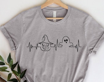 Halloween shirt, Pumpkin and ghost shirt, Halloween gifts shirt, funny halloween shirt, Halloween party shirt, Halloween ghost shirt