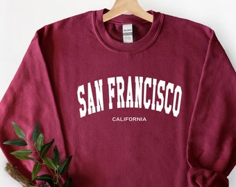 Sweat-shirt San Francisco, sweat ras du cou pour femme, sweat-shirt San Francisco pour femme, sweat-shirt cadeau San Francisco, chemise San Francisco