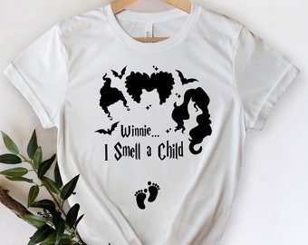 Winnie I Smell a Child Shirt, Halloween Pregnancy shirt, Halloween Pregnancy,  Mom Pregnancy announcements shirt, Pregnancy shirt for mom