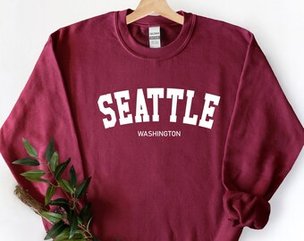 Seattle Sweatshirt, Womens crewneck sweatshirt, Seattle sweatshirt for women, Seattle Gift sweatshirt, Seattle Washington sweatshirt