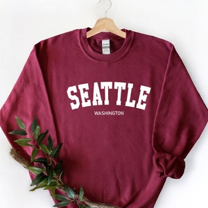 Seattle Sweatshirt, Womens crewneck sweatshirt, Seattle sweatshirt for women, Seattle Gift sweatshirt, Seattle Washington sweatshirt