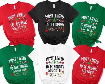 Funny Matching Family Christmas Shirts: Holiday Group Pajamas