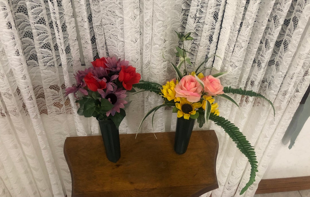 Memorial Vase Arrangement Etsy