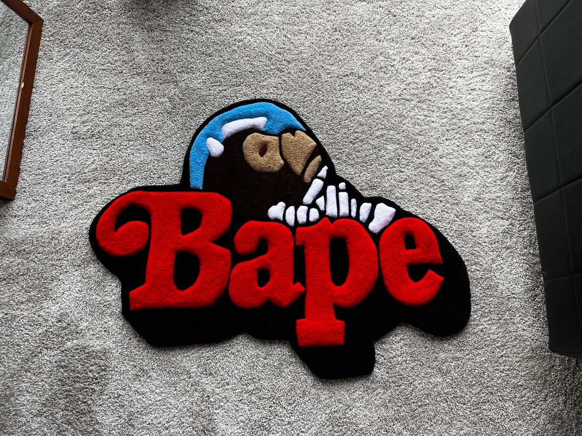 A Bathing Ape Astronaut Rug, Bape Rug,abstract Rug,living Room Rug,rugs