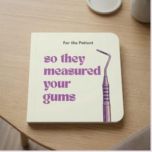 Dental Education Board Book, Oral Health Patient Guide, Coffee Table Decor