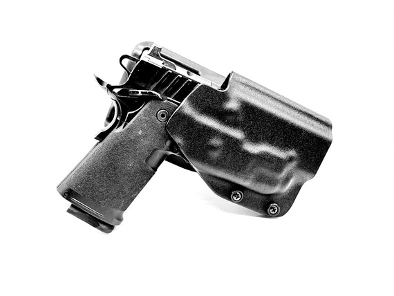 Holster Express Kydex IWB Concealment Holster – Springfield Pistols, Black W/ Leather Loops