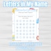 Personalized 'letters in My Name' Worksheet – Fun Letter Hunt ...
