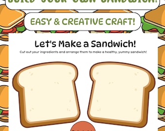 Build Your Own Sandwich Printable Kit: Fun Kids Activity (PDF)