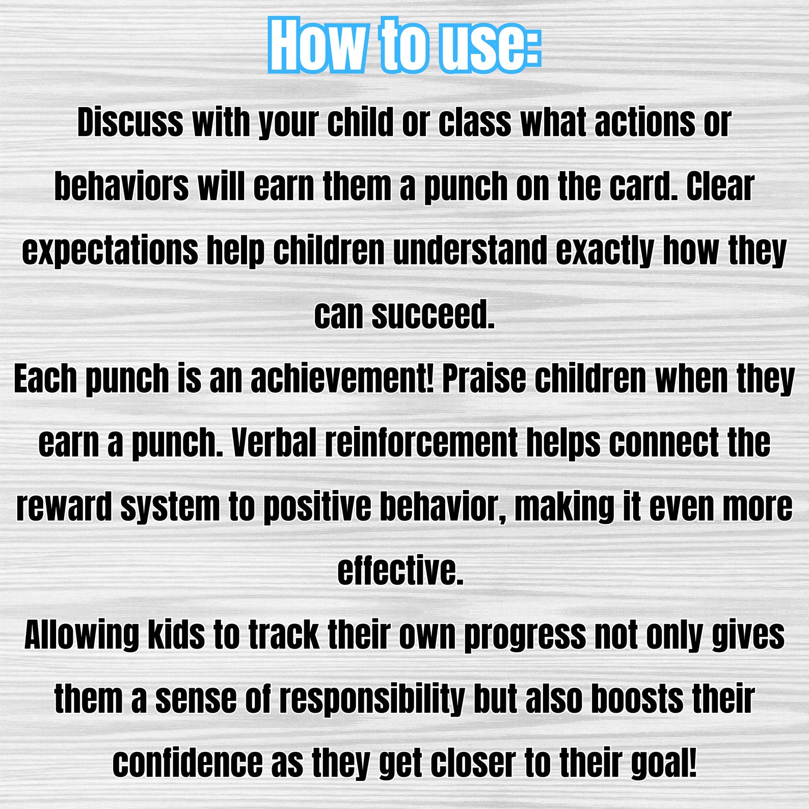 Printable Punch Reward Cards: Classroom Behavior Tracker (digital ...