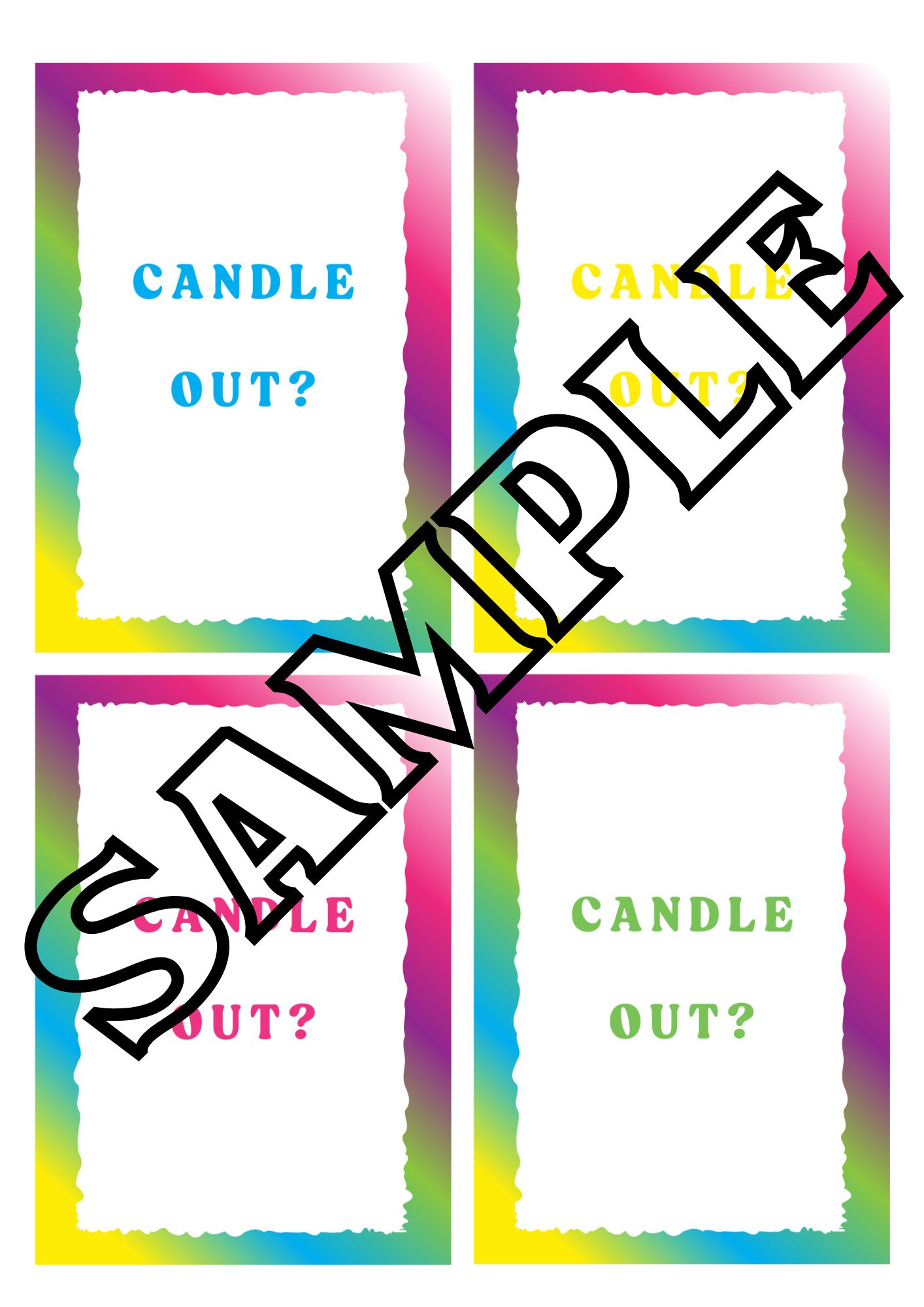 Editable ADHD Reminder Template Customizable candle Out Door Frame ...