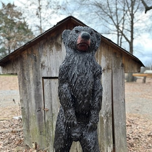 Wooden welcome bear sales