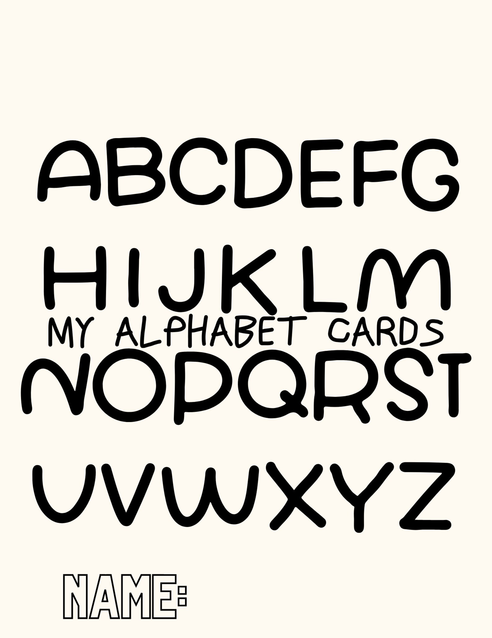 Printable Alphabet Cards - Etsy