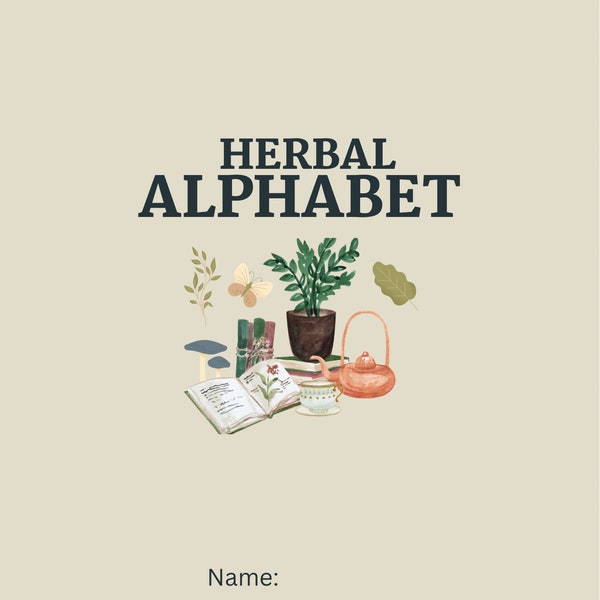 Herbal alphabet digital download