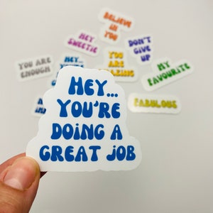 Encouragement quotes, positive stickers, support pack, you can do it, gift for friend, gift for her, mental health support, wellness pack
