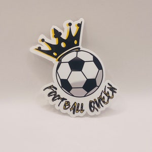 Rainha do futebol, adesivo Rainha do futebol, futebol feminino, futebol feminino, copa do mundo feminino, copa do mundo de 2023, jogadora de futebol feminina, esporte feminino