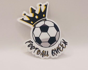 Football Queen, Fussball Queen Sticker, Frauenfussball, Mädchenfussball, Frauen WM, WM 2023, Fußballerin, Frauensport