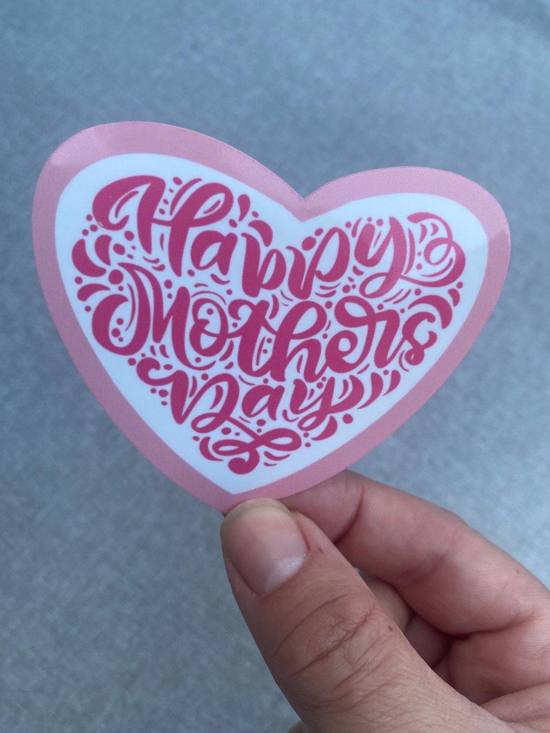 Muthers Sticker Happy Mother’s Day Sticker | Love Heart, Pink, Mom's Day, Mum's Day ...