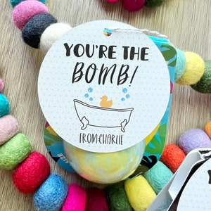 PRINTABLE TAG, You're the Bomb Tag, Teacher Appreciation Week, Teacher ...