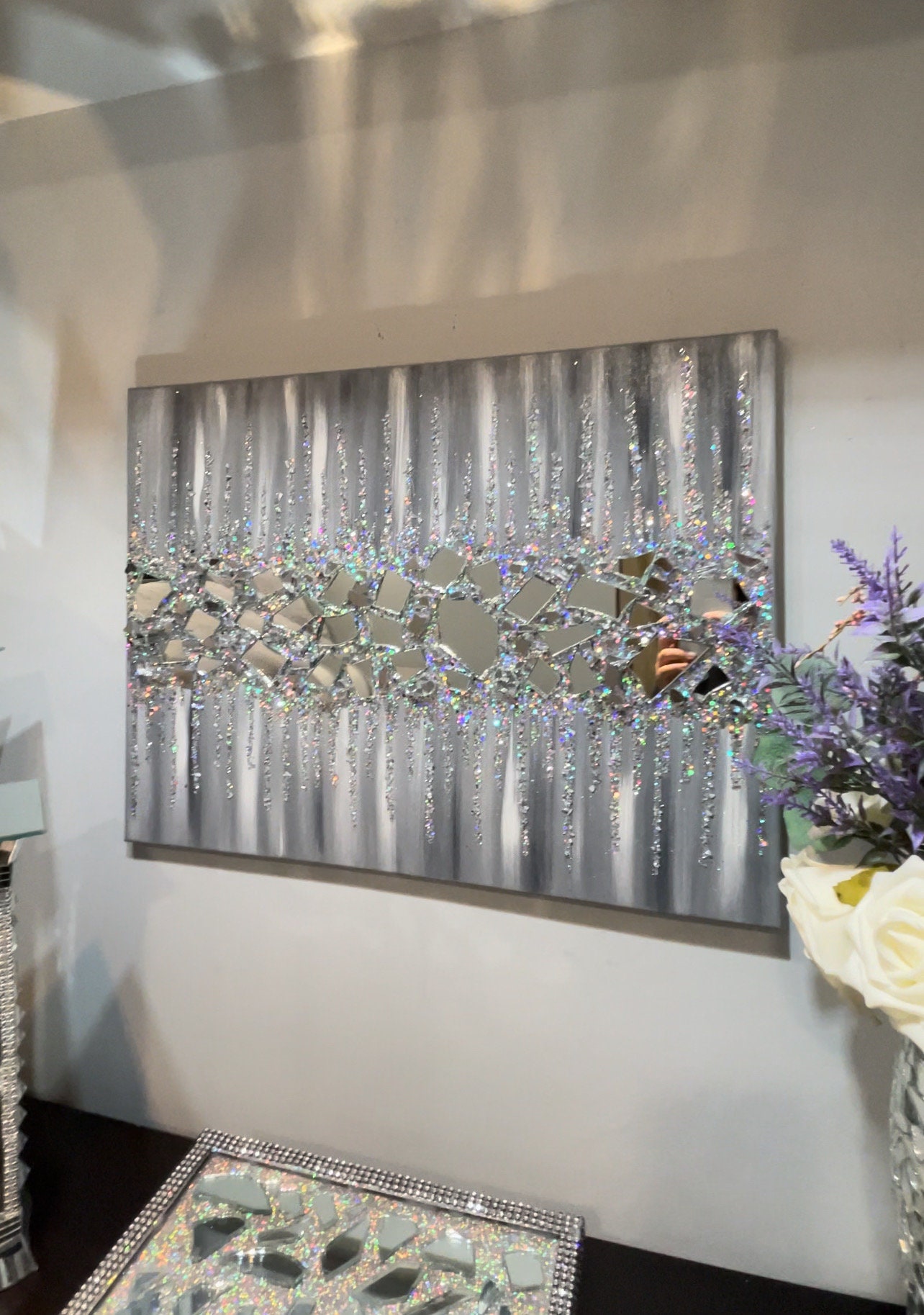 Glitter Canvas Wall Artnull