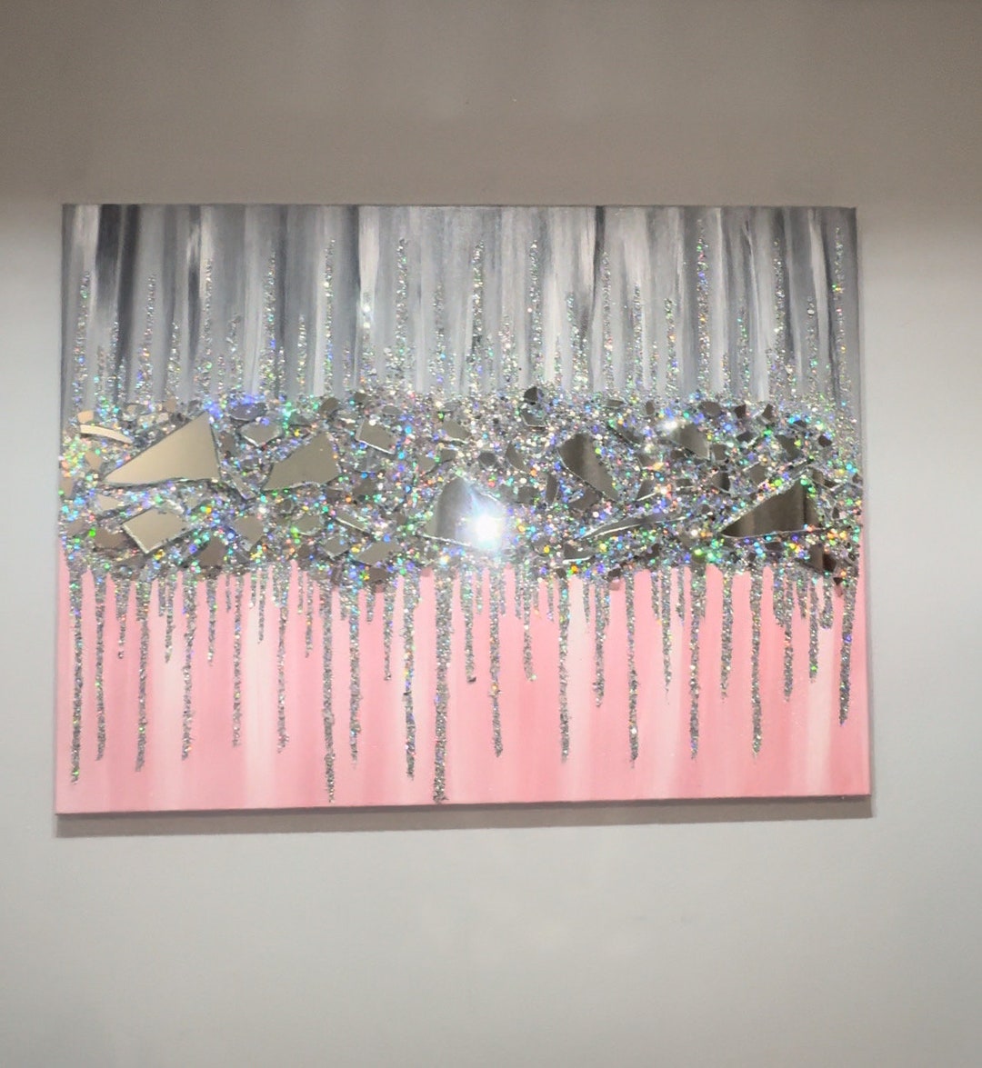 Glitter Canvas Wall Artnull